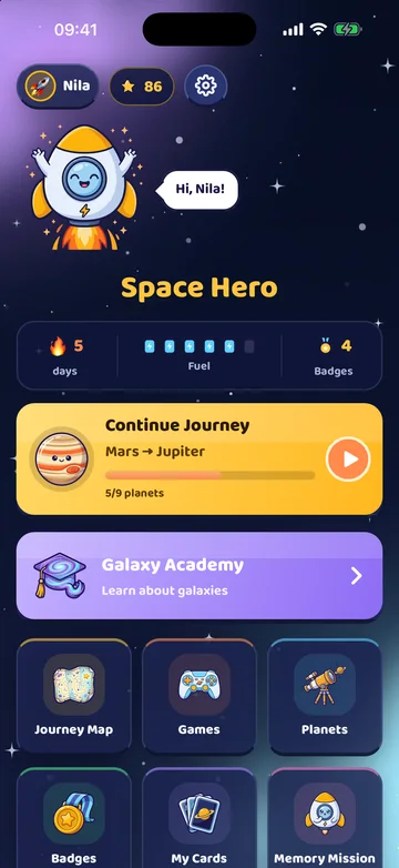 Space Hero — விண்வெளி வீரன் app screen