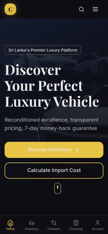 Ceylon Motors — Premium Reconditioned mobile view