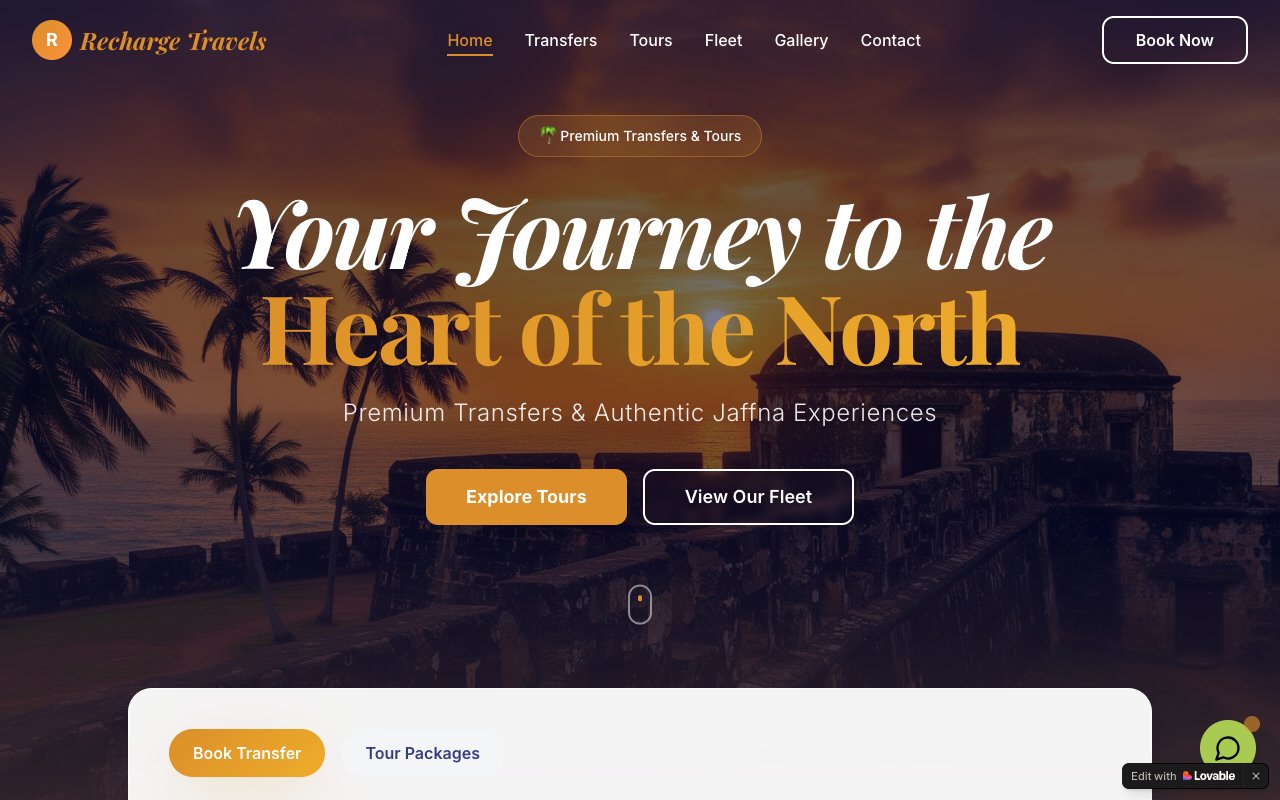 Jaffna Joyrides desktop view