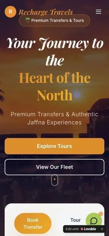 Jaffna Joyrides app screen